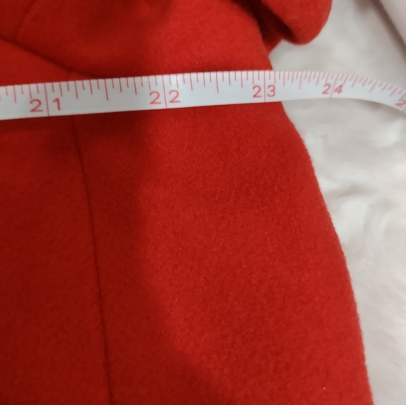 J. JILL Women's Perfect Red Cambridge Coat Size Large Tall - Picture 11 of 11